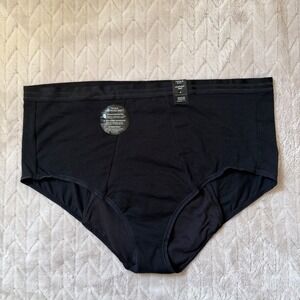 Torrid Leakproof Brief Panty Black Medium Absorption Dry3 Gusset Cotton Size 4